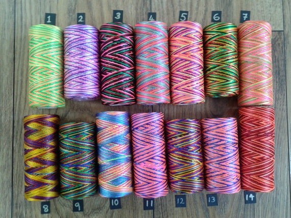 Multi Coloured Nylon Mm Macrame Cord Thread Whole By Peruperu