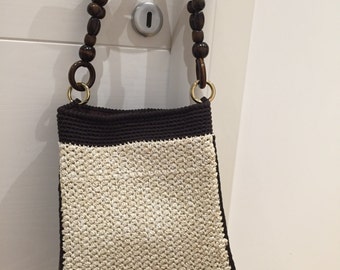 Items Similar To Linen Bag With Leather Handles On Etsy