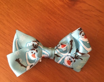 Items Similar To Girls Hair Bow Frozen Hair Bow Olaf Hair Bow Bottle