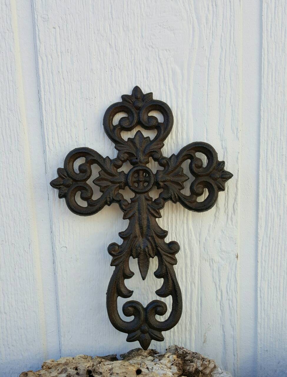 Wall Cross Iron Cross Ornate Cross Decorative By TheMetalBarn