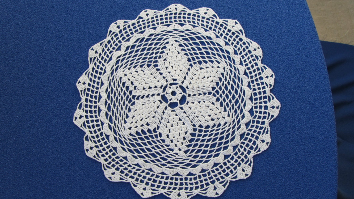 Crochet cotton lace, Crochet lace napkin, Cotton USSR napkin, Cotton lace doilie