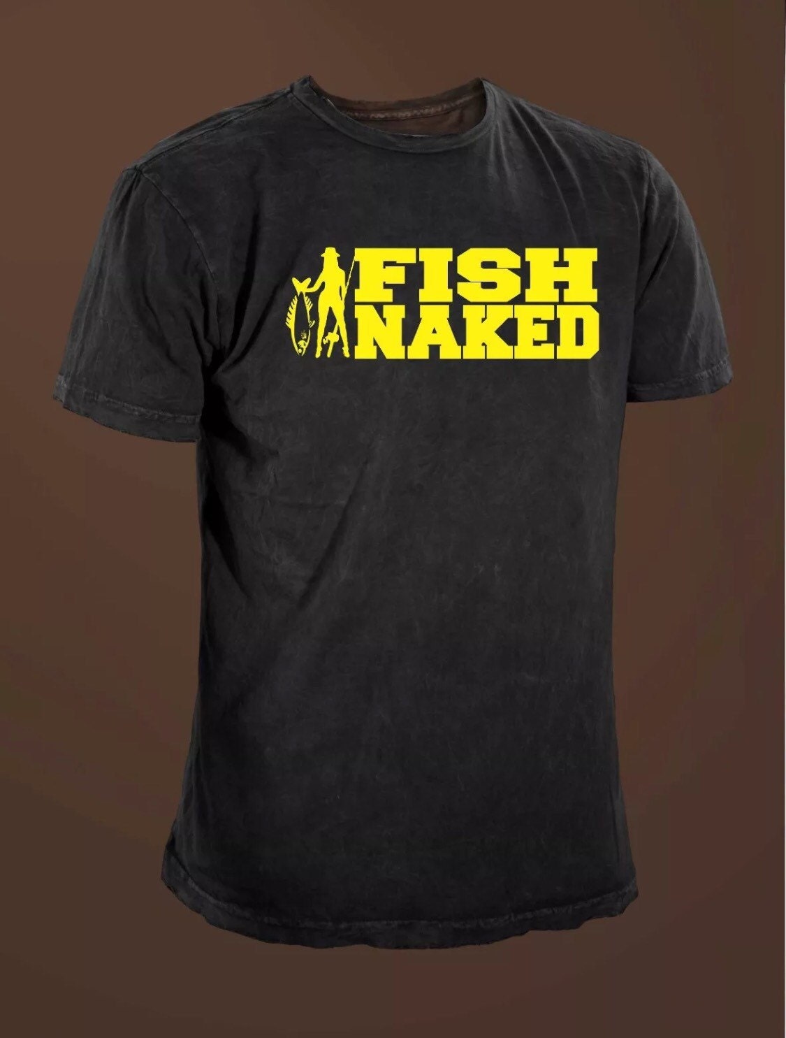 Fish Naked Funny Fishing T Shirt