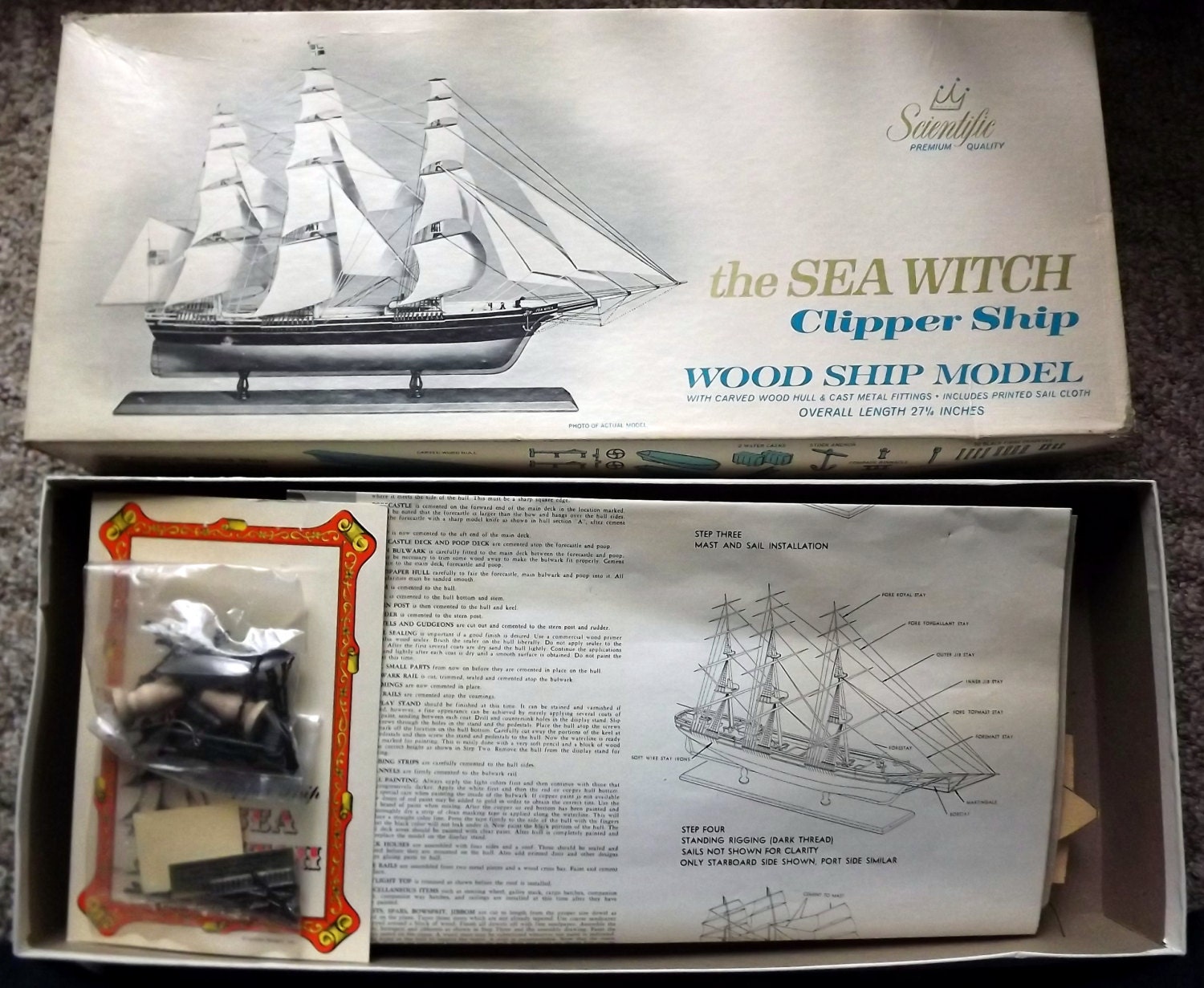 Sea Witch Scientific Clipper Ship Wood Model Ship By MusesJewelry