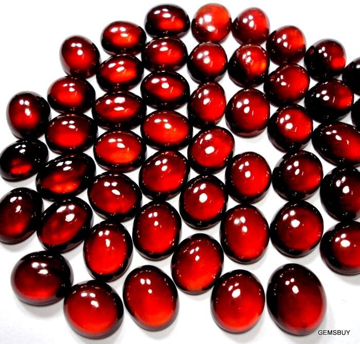 8x10 MM Red Garnet Oval Cabochon 100 Natural AAA Quality