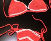 Items Similar To Crochet Bikini Coral On Etsy