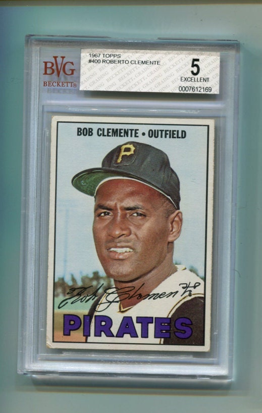 Roberto Clemente Topps Baseball Card By Stevezeller