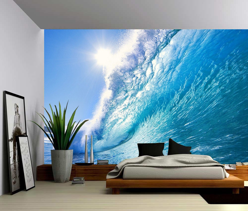 Sunrise Sea Ocean Wave Sunset Beach Large Wall Mural