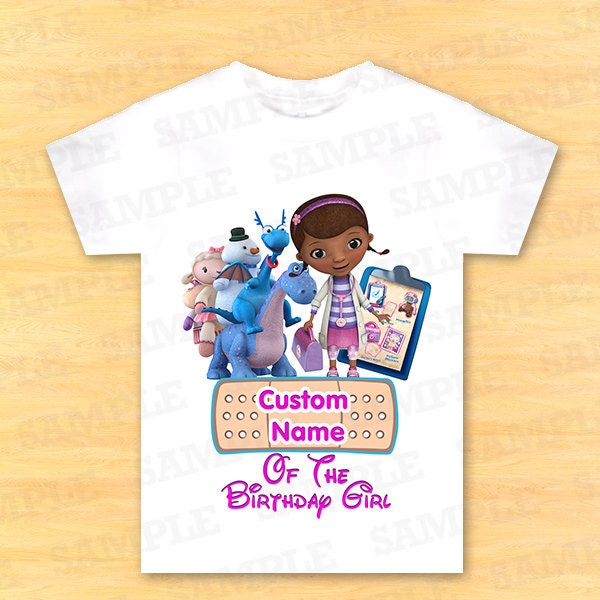 Doc Mcstuffins Birthday Shirt Personalized Iron On By Partyinstant