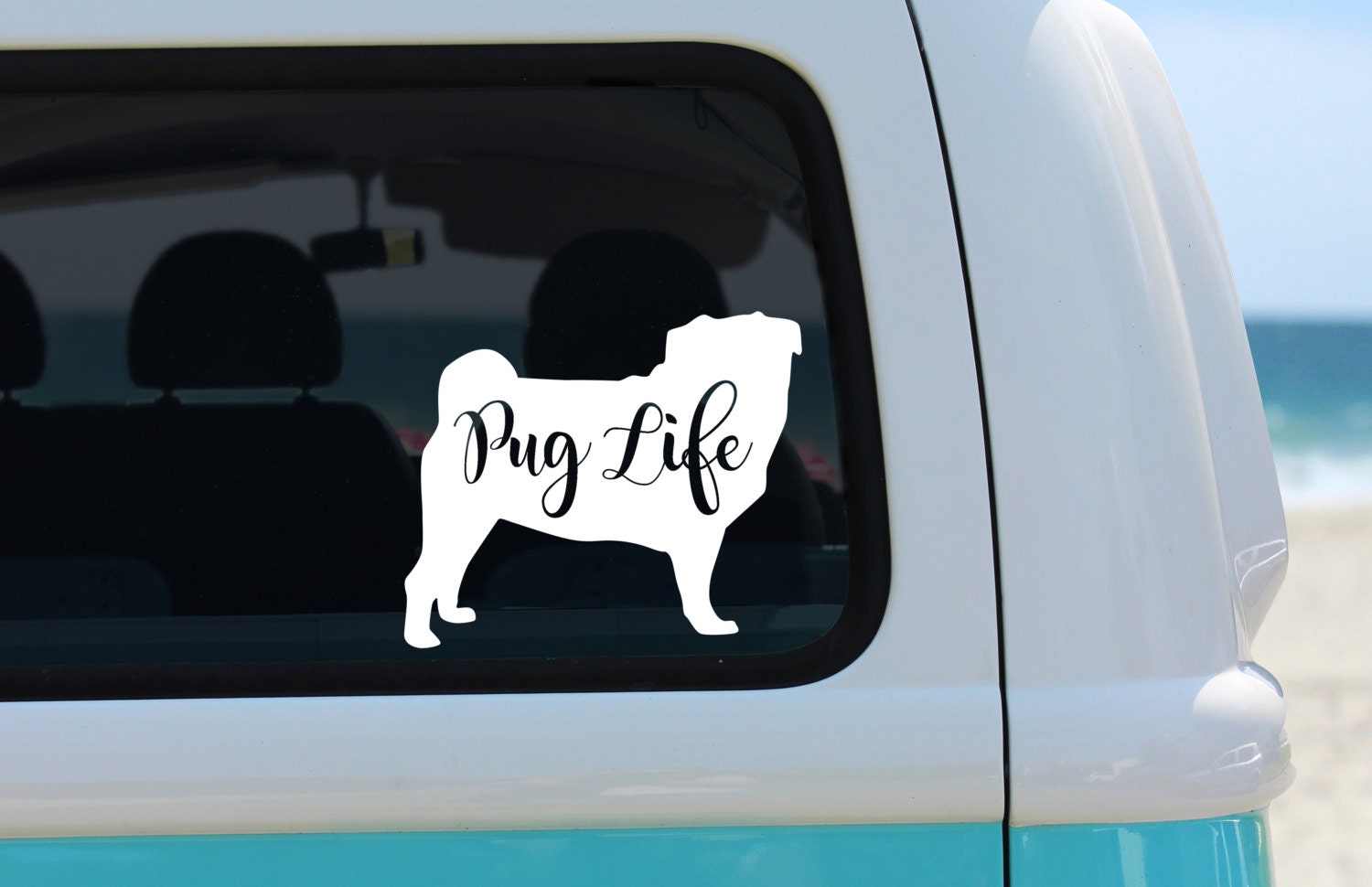 Pug Life Vinyl Decal Sticker I Love My Pug Vinyl Decal Pug