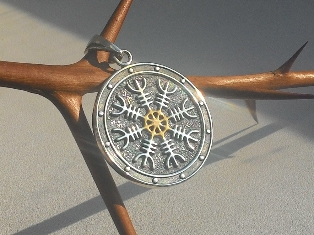 Aegishjalmur Pendant Helm Of Awe Aegishjalmur Jewelry The