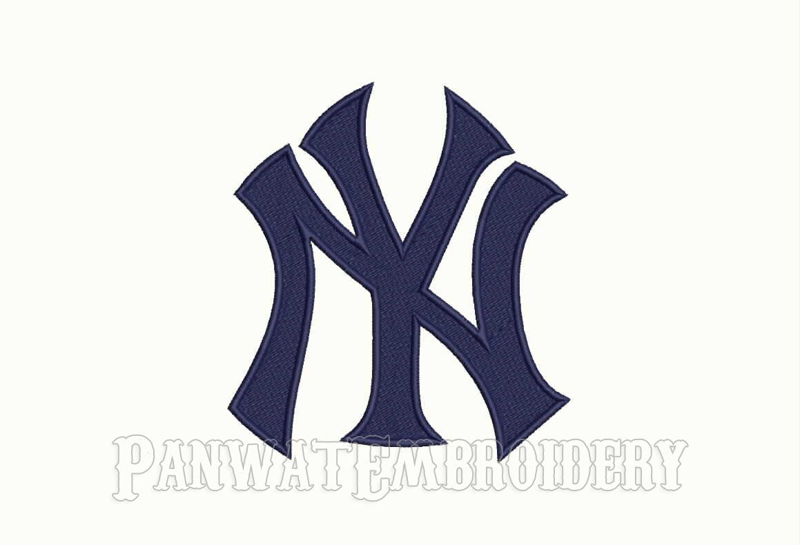 9 Size New York Yankees Logo Embroidery Designs Machine