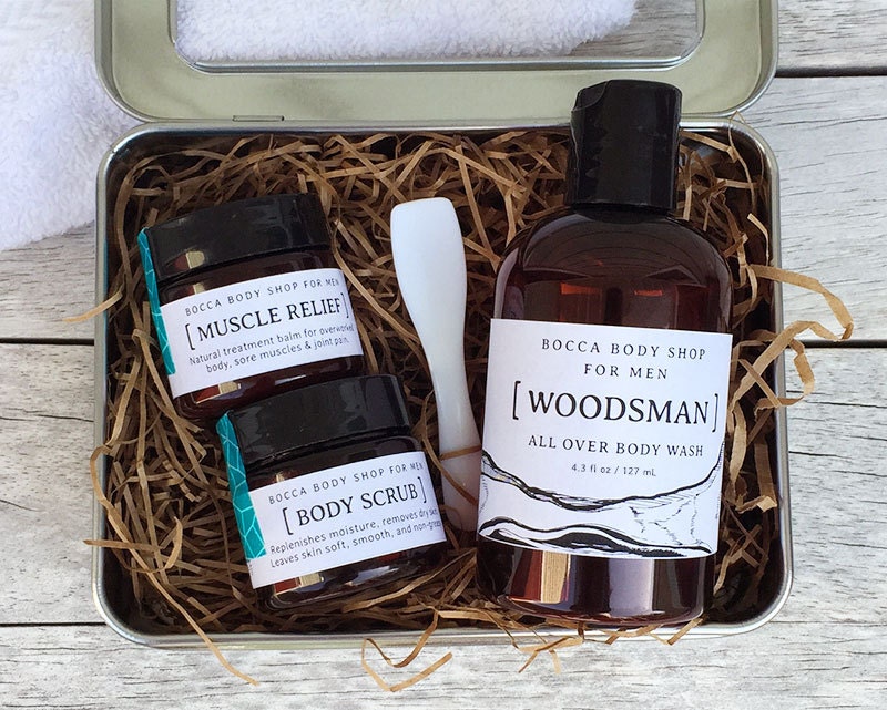 Mens Body Care Gift Set Choose Scent For Body By Boccabodyshop