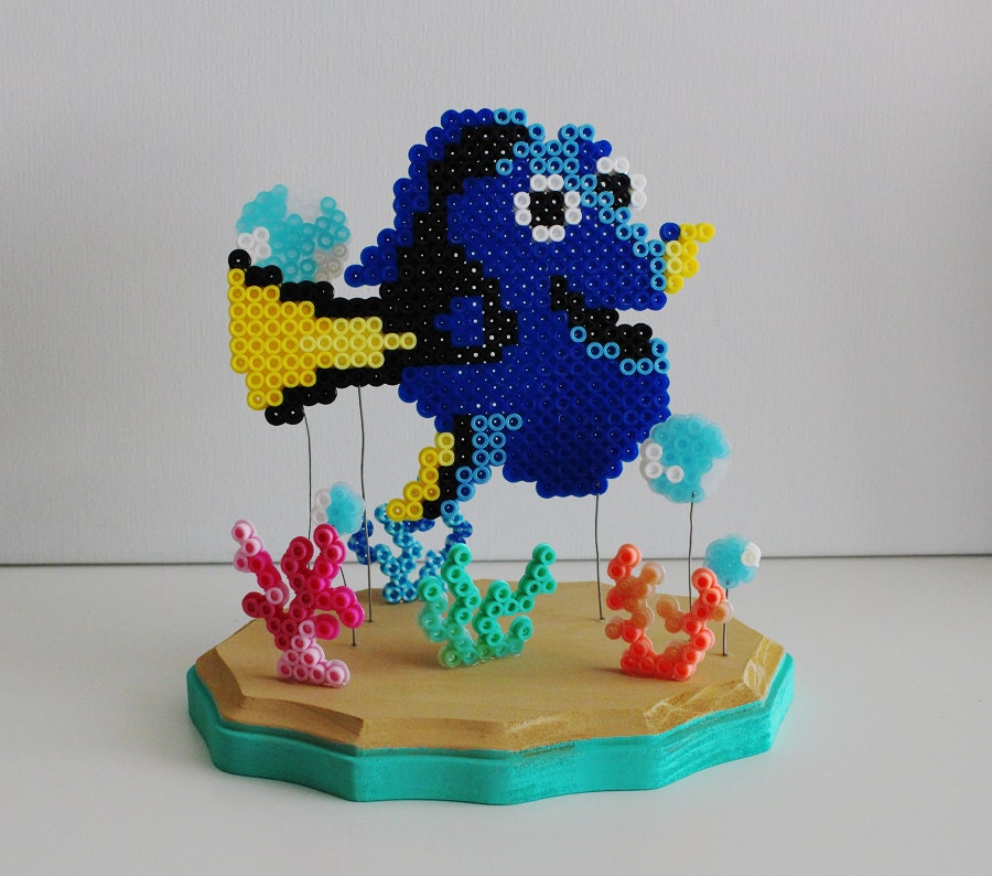 Finding Dory Perler Bead Art Finding Nemo By Markhamasylum On Etsy