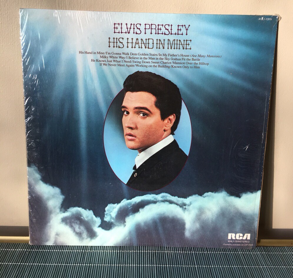 Elvis Presley His Hand In Mine LP Vintage Record Seventies