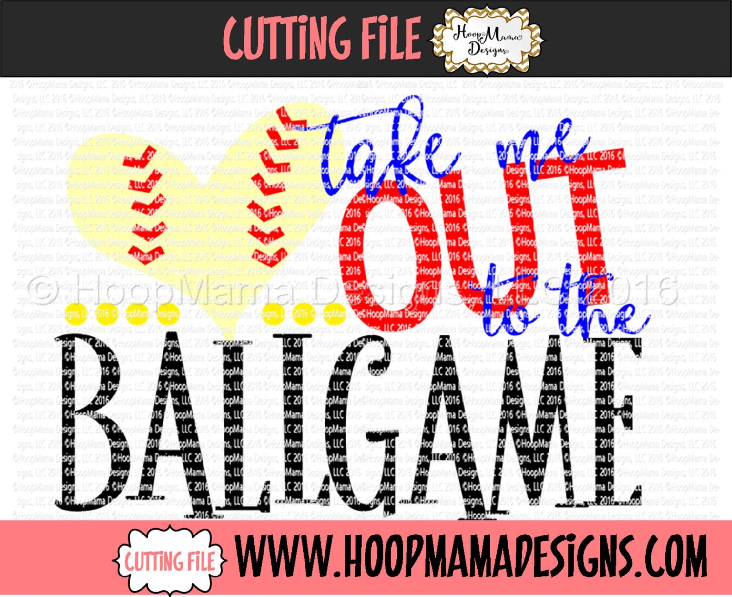 Take Me Out To The Ball Game Svg Dxf Eps And Png Files For