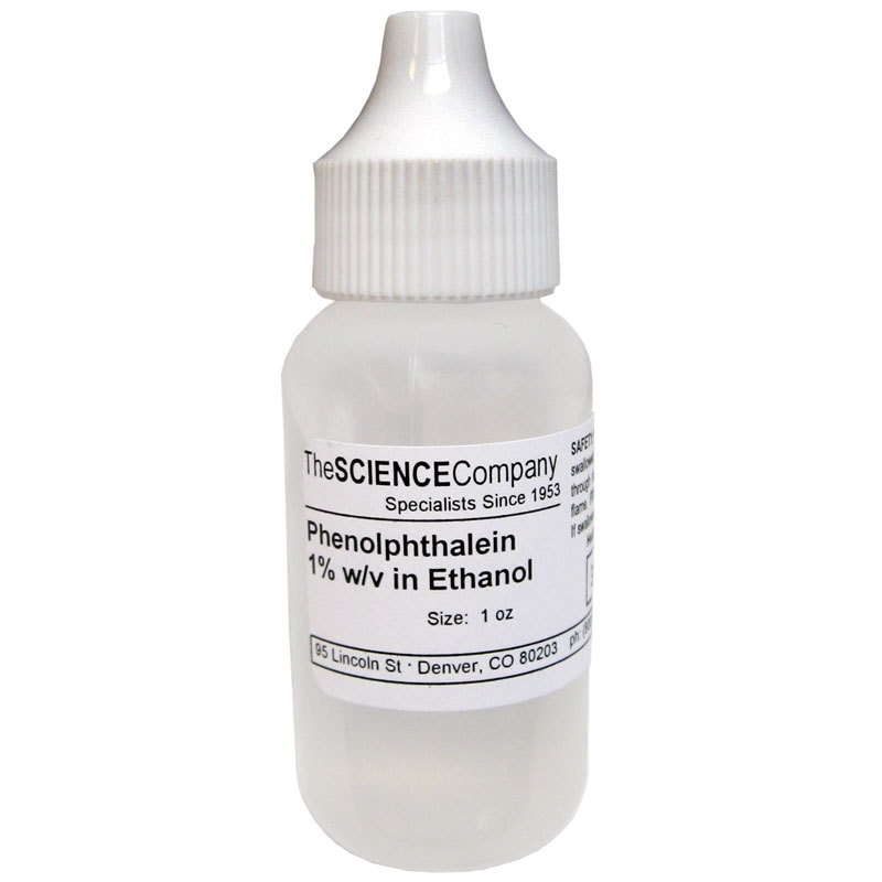 Phenolphthalein Indicator Solution Fluid Ounce By Phenolphthalein Indicator Solution Fluid Ounce By