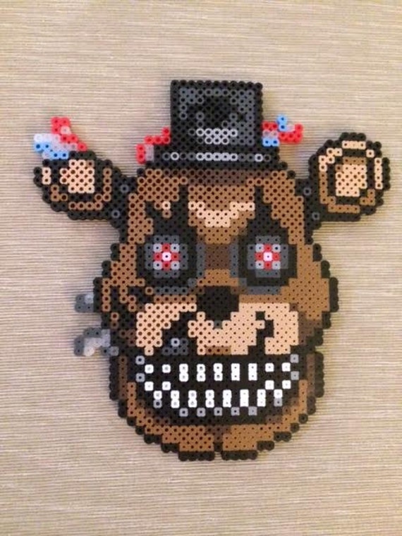 Items Similar To Nightmare Freddy Perler Bead Sprite On Etsy