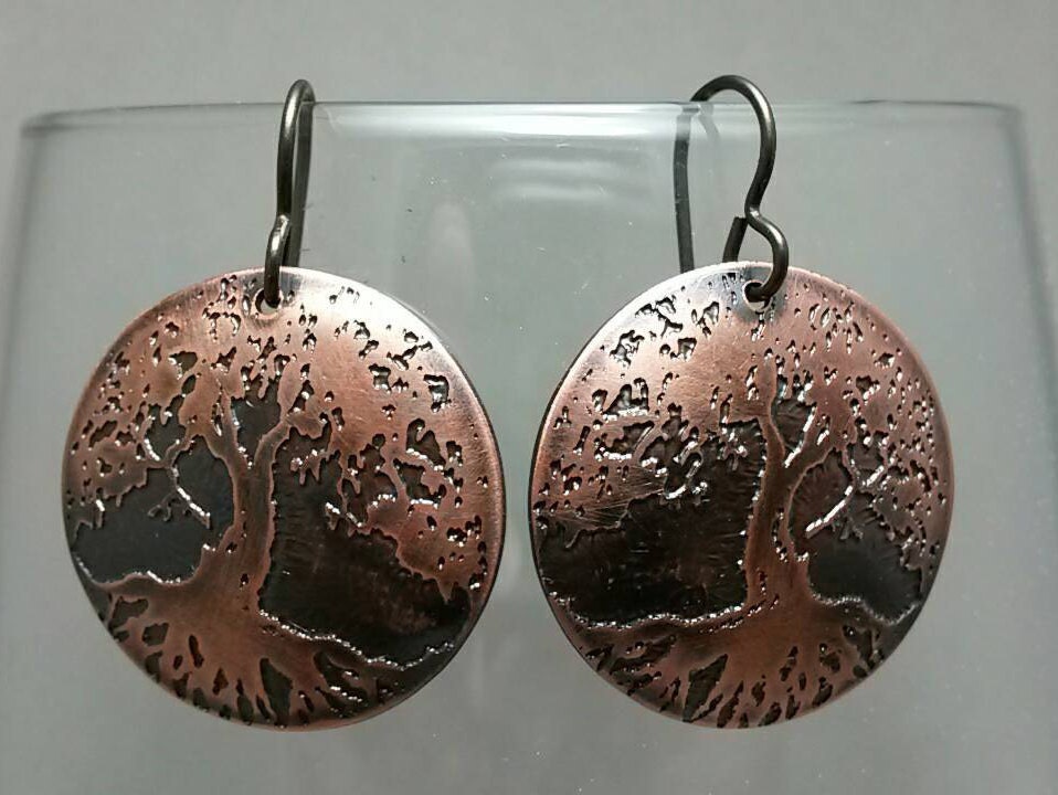 Tree Of Life Earrings By Rizingemstar On Etsy