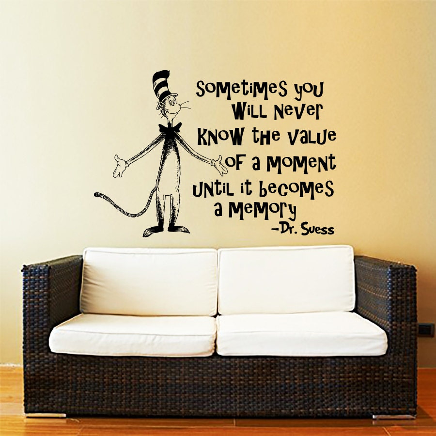 Dr Seuss Wall Decal Quote Vinyl Sticker Decals Quotes