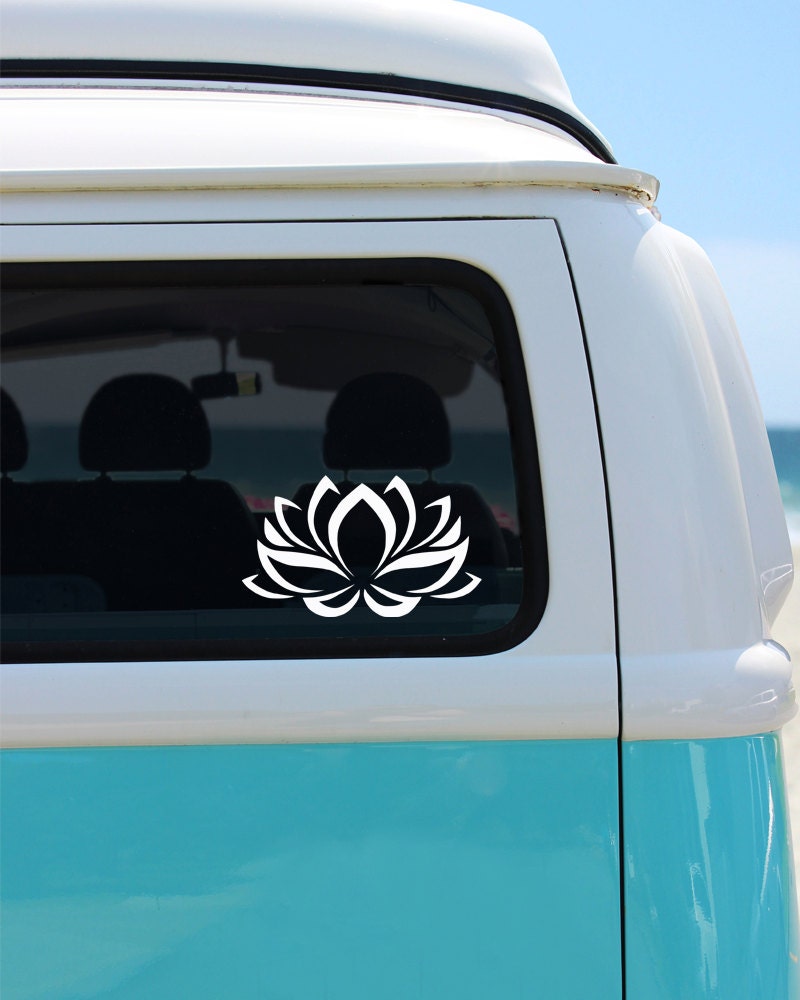 Lotus Flower Vinyl Window Decal Car Decal Lotus Lotus