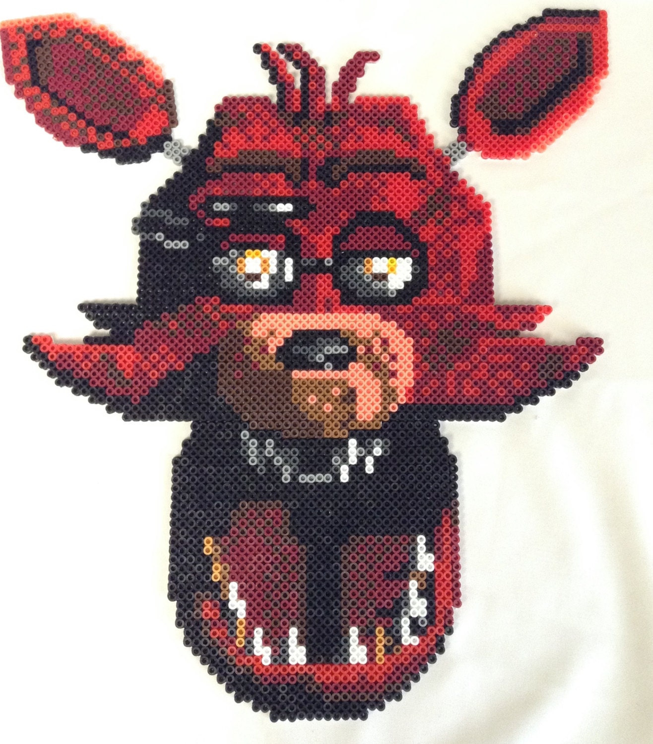 Foxy Fnaf Perler Bead Pattern Bead Sprite Ues Pinterest Dessin Reverasite