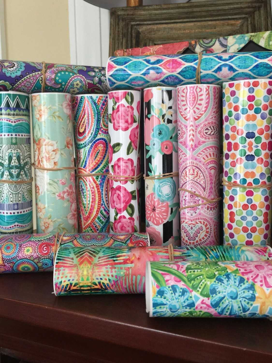 Beautiful Vibrant Patterned Craft Vinyl And Heat Transfer