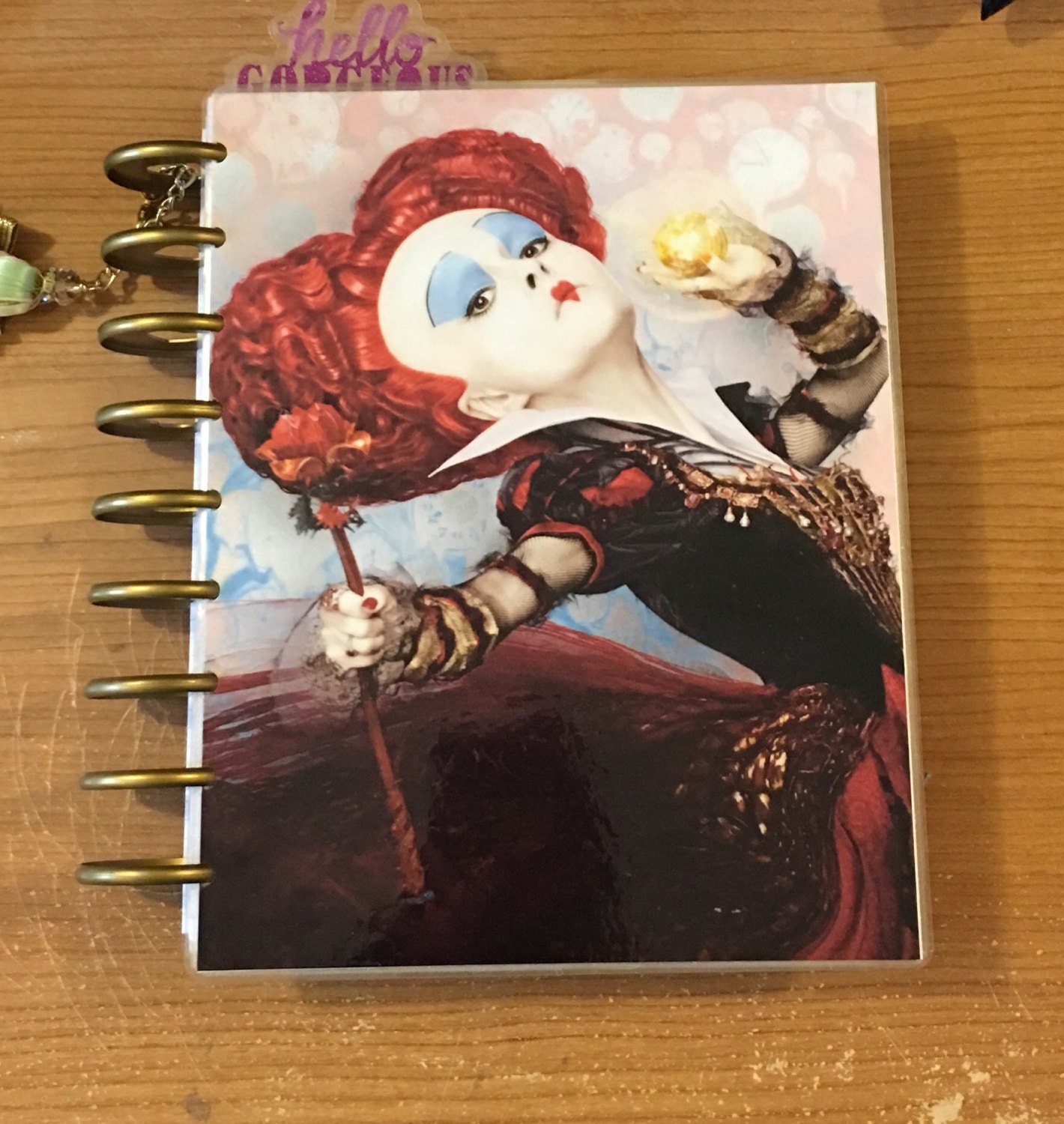 Happy Planner Cover Alice In Wonderland Queen Of By Plannirvana