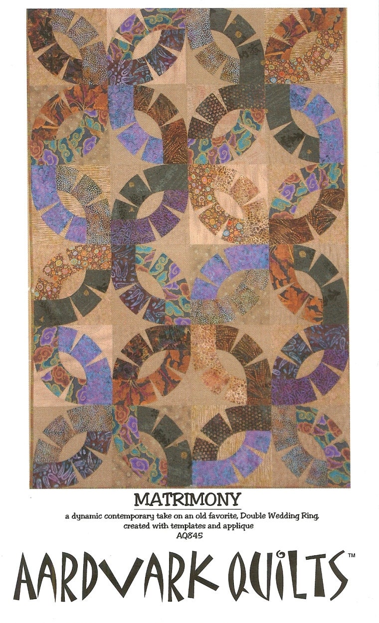 Aardvark Quilts Matrimony Quilt Pattern