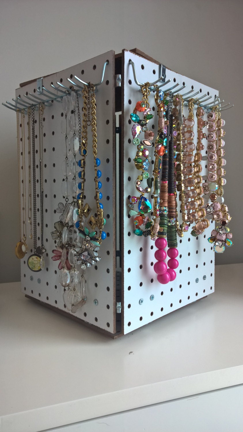 Perfect Pegboard Jewelry Tower By Jewelrystoragebyanna On Etsy