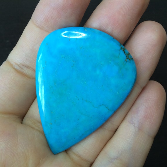 Huge Natural Arizona Turquoise Cabochon For By Gemsplusleather