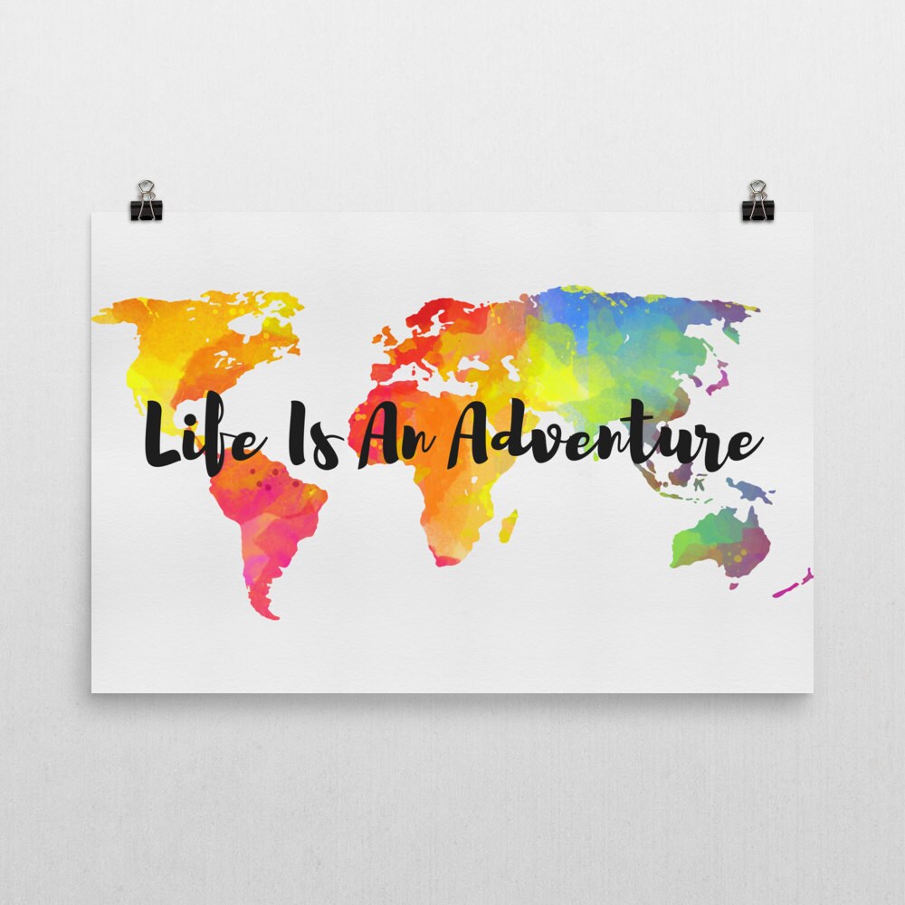 Life Is An Adventure Sign Life Is An Adventure Art