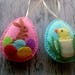 Felt Easter Decor Felt Eggs With Chicken And Bunny Felt