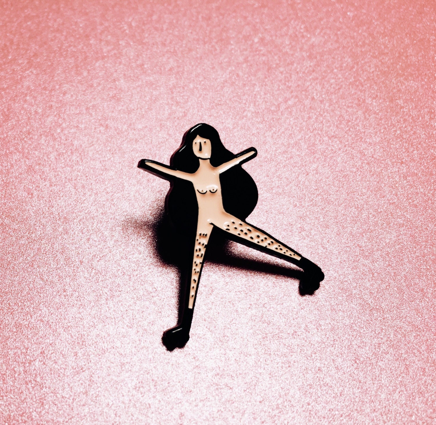 Roller Skate Pin Skate Enamel Pin Skate Pin Naked Lady