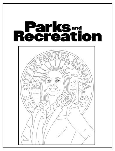 Parks And Recreation Coloring Book Instant Printable Parks And Recreation Coloring Book Instant Printable