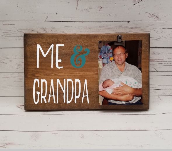 Me Grandpa Picture Frame Gift Gift For Papa Dad By Designs