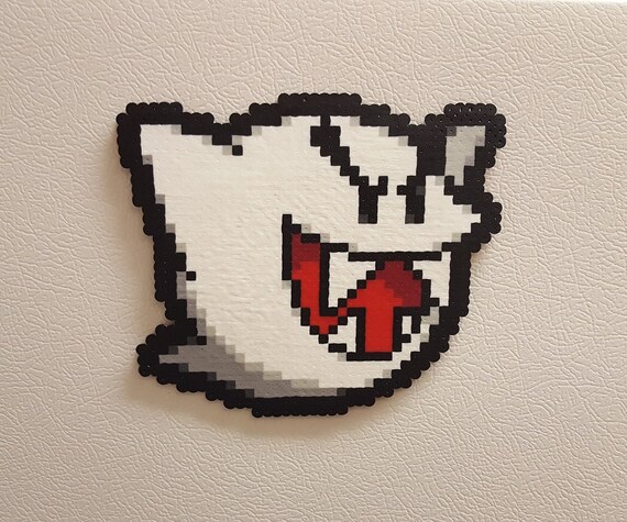 Mario Boo Perler Ghost Perler Beads Fan Art Big Boo