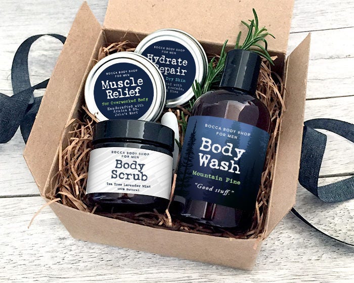 Mens Gift Set Skin Care Body Care Gift For Boyfriend Husband