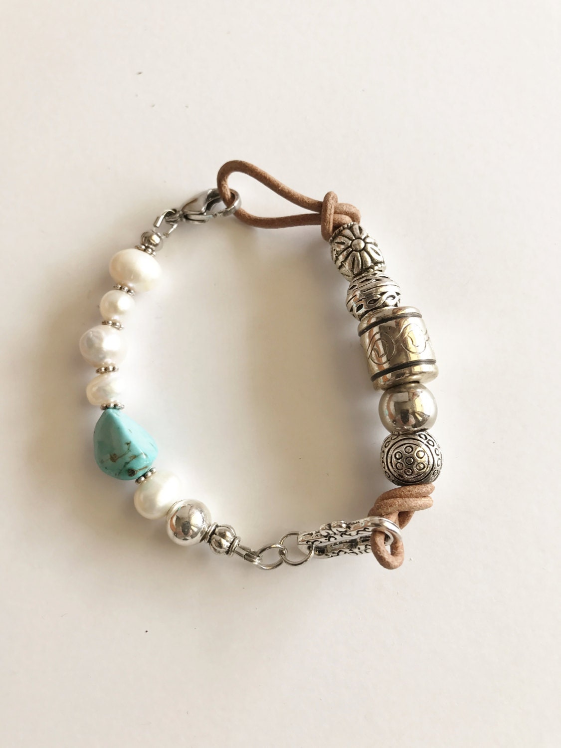 Pearl Leather Bracelet