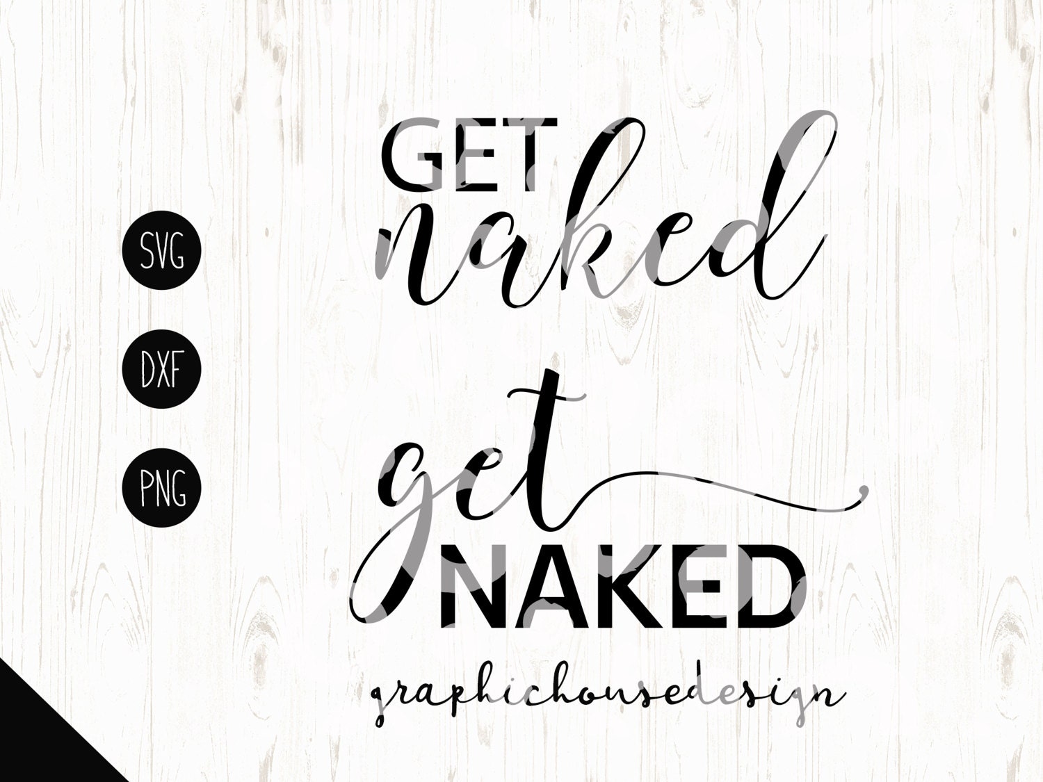 Get Naked Decal Etsy