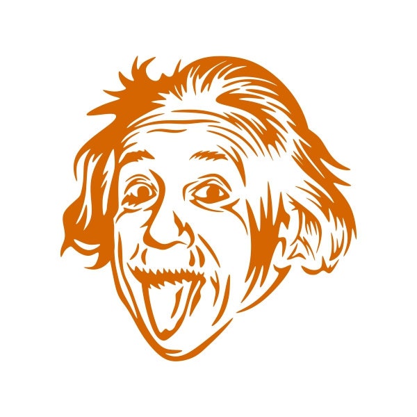 Albert Einstein Cuttable Designs Svg Dxf Eps Silhouette Studio