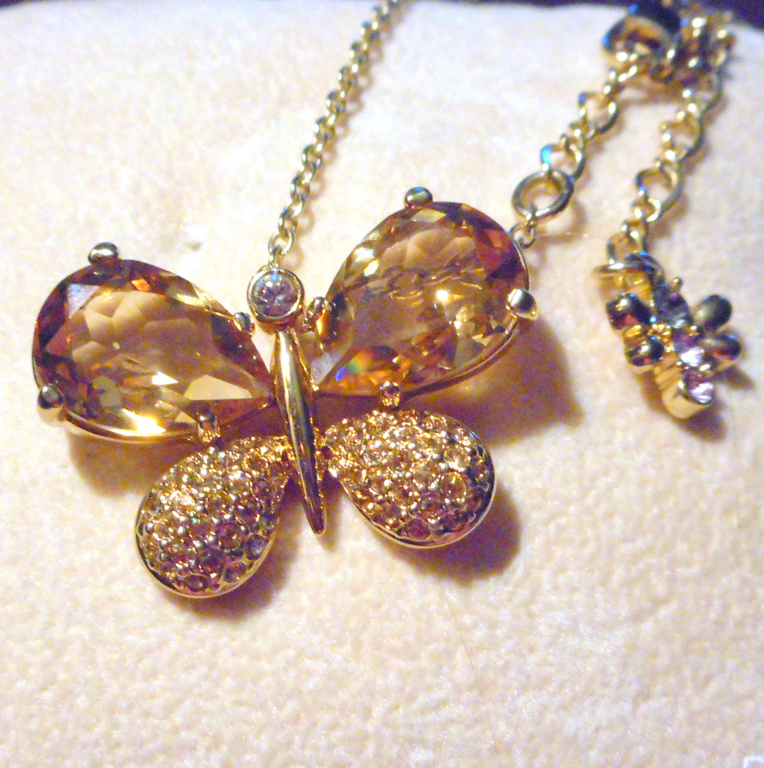 Swarovski Crystal Butterfly Necklace