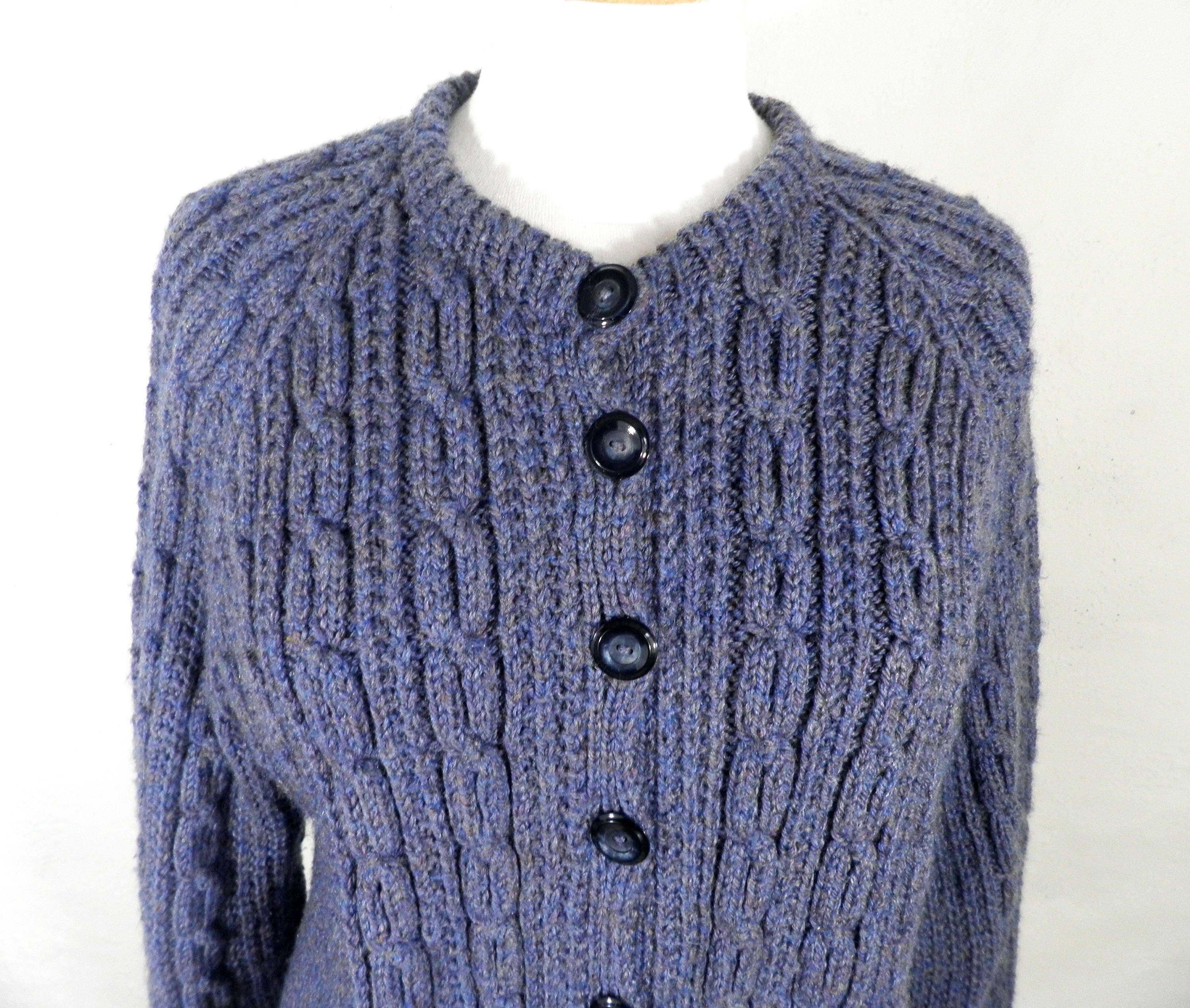 Cable Knit Cardigan Etsy