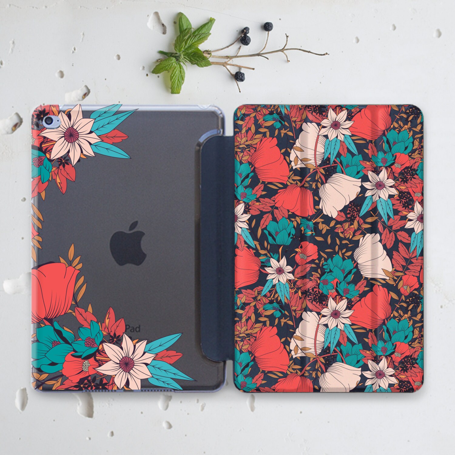 Floral Ipad Pro Case Ipad Air Case Clear Case Ipad Mini