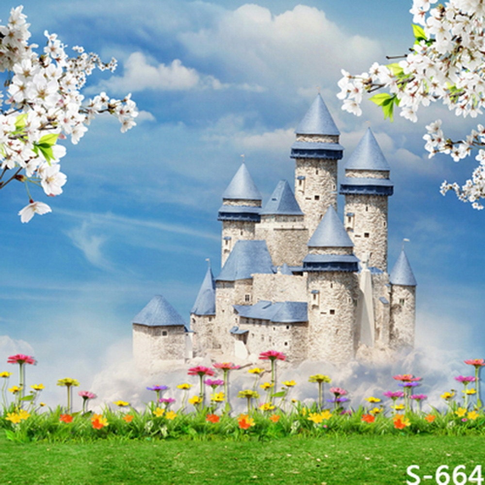 5x7ft Vinyl Fairy Tale Castle Photography Studio Backdrop