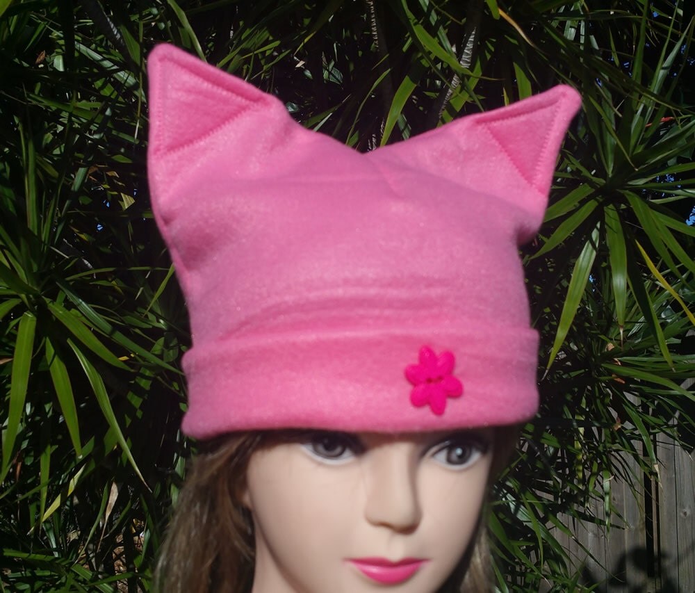 Pink Pussycat Hat Fleece Pink Pussycat Pink Hat Pink Pussy