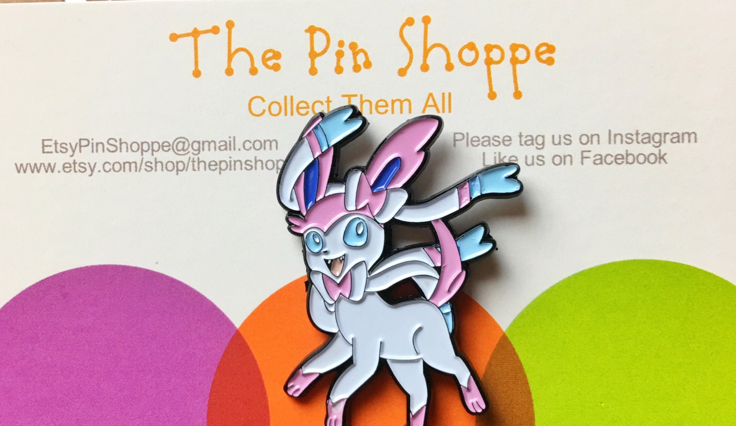 Pokemon Soft Enamel Pin Sylveon Enamel Pin