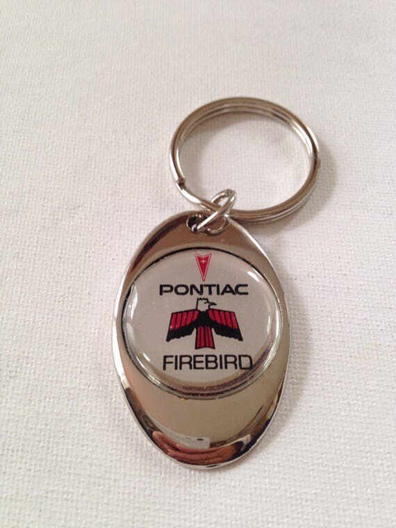 Pontiac Firebird Keychain Chrome Plated Solid Metal Pontiac