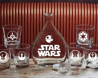 Star Wars Whiskey Glasses Etsy