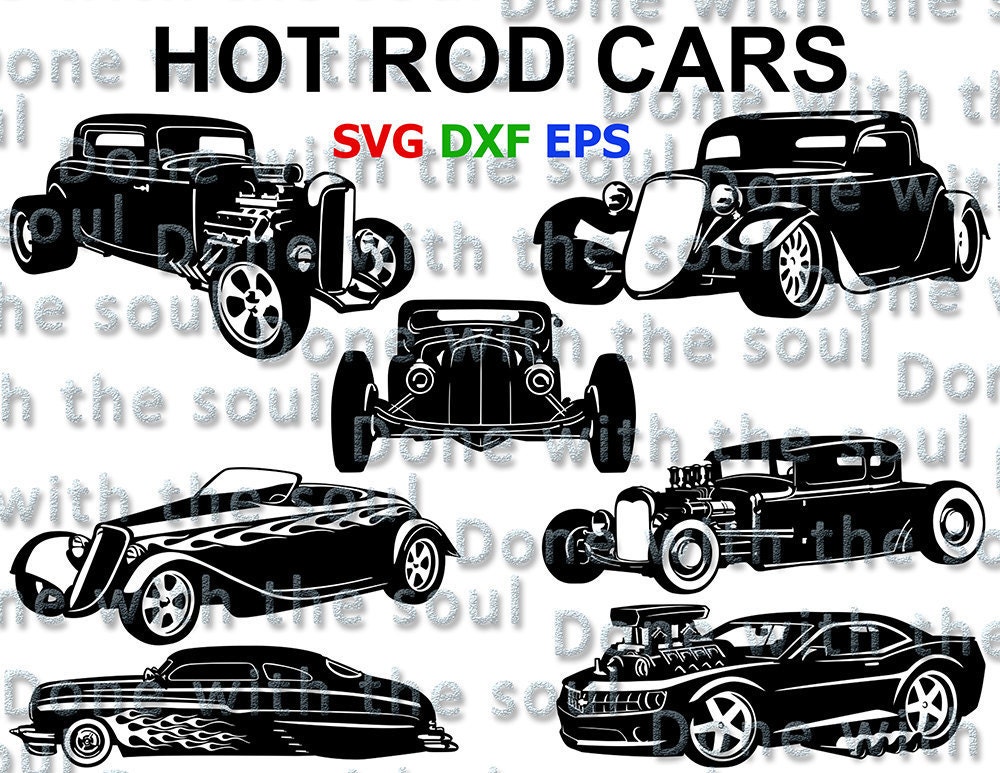 Hot Rod Svg Hot Rod Cars Hot Rod Cut Car Vector Hot