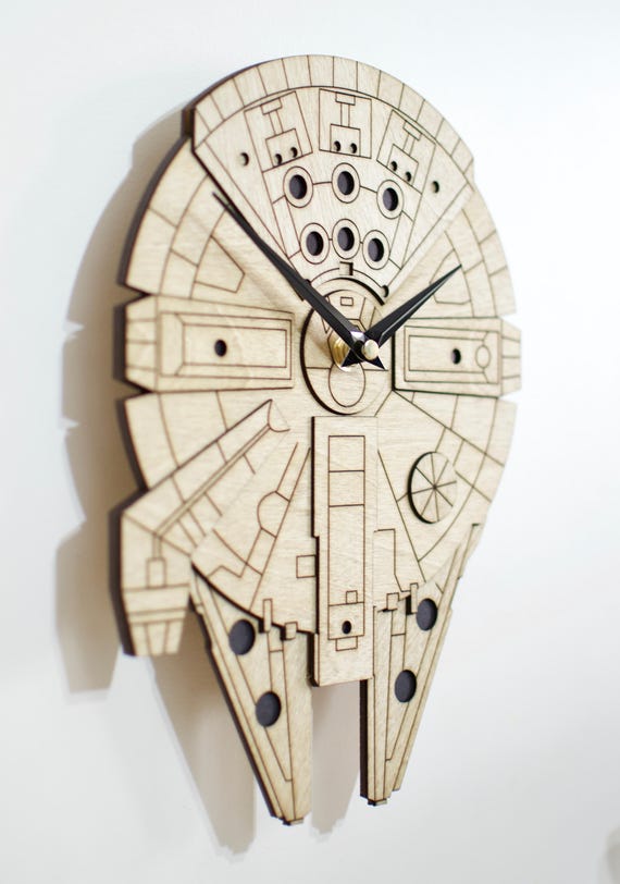 The Millennium Falcon Inspired Wall Clock Star Wars